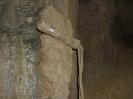 Silberloch - Hier klebt das Material an der Wand.