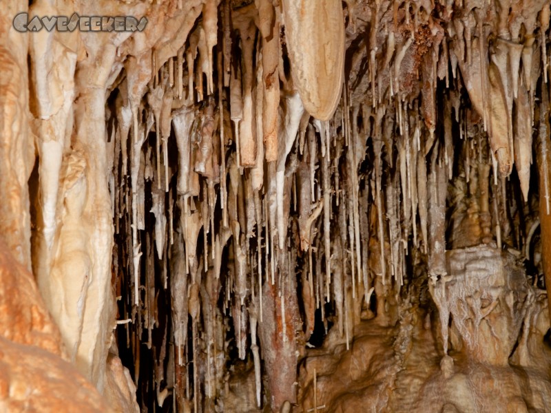 Soreq Cave: Als nächstes blitzt man sich dann durch einen Makkaroni-
