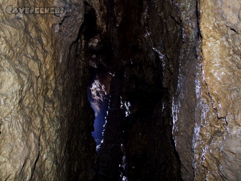 Stein Am Wasser: Der schönste Tropfstein in der Höhle.