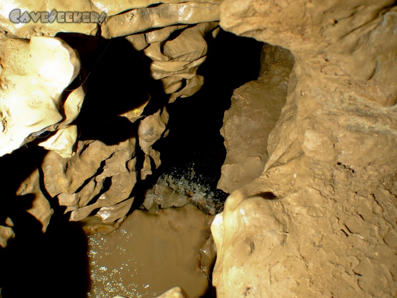 Teufelsloch: Blick von oben in den dritten Wasserfall.