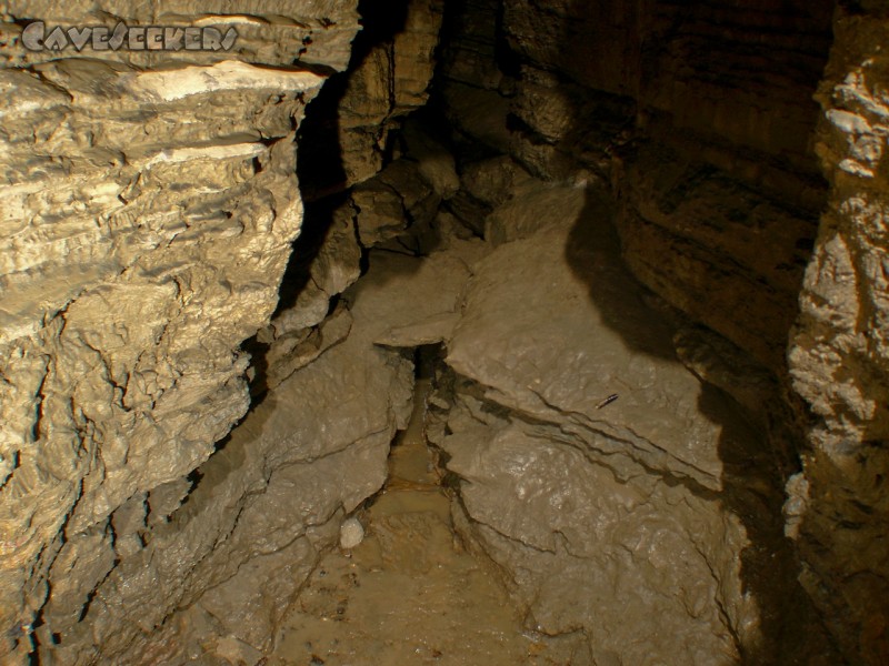 Teufelsloch: Die Halle des vierten Wasserfalls.