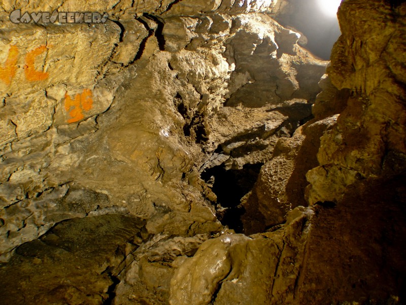Teufelsloch: Kunstfotografie zwischen den zweiten und dritten Wasserfall.