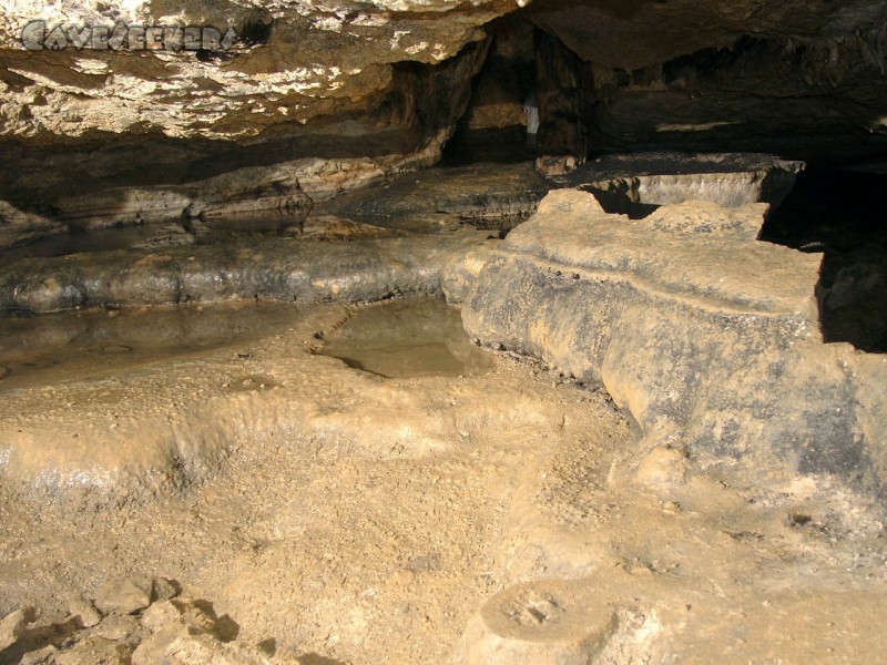 Todsburger Höhle: Weitere Sinterbeckenimpression.