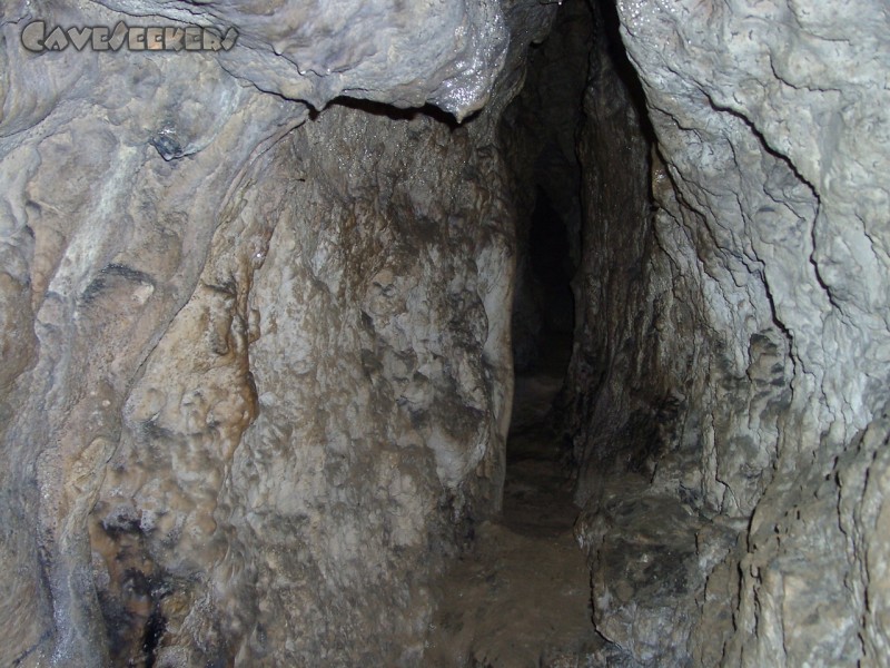Voithhöhle: Die Oberstein-Spalte. Unbezwingbar von korpulenten CaveSeekers.
