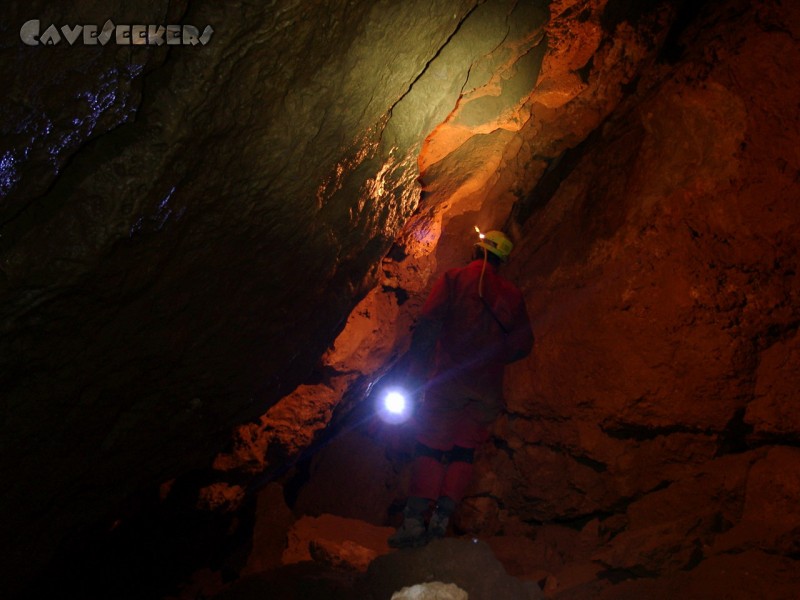 Warm Kalt Höhle: Hallenbild mit einer Belichtungszeit von immerhin 1000ms.