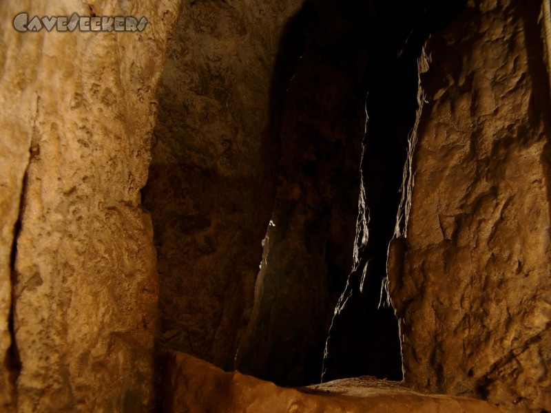 Windloch Dörnhof: Der Hangabriss.