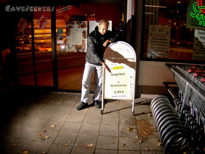 Windloch Großmeinfeld: Gekotzte Weisswürste.