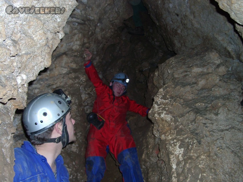 Windloch H.: Neuer und sauberer Schlaz - trotzdem ein eher erbärmlicher Anblick...