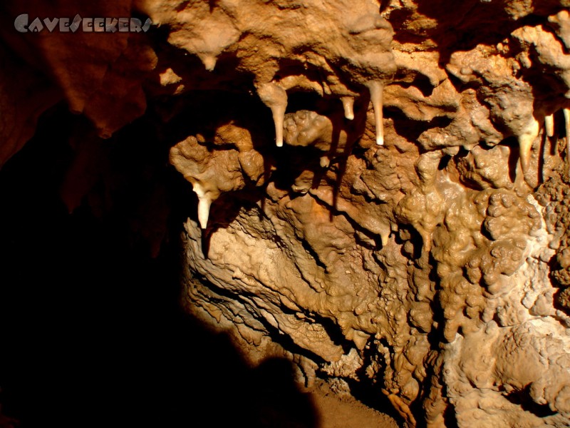 Windloch Markstetten: Nach der Durchschlufung der einzigen Engstelle, findet man sich hier.