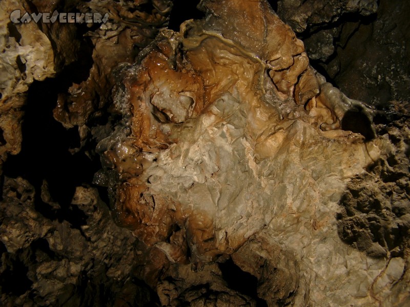 Witzenhöhle: An der Stelle des Aufschlages.