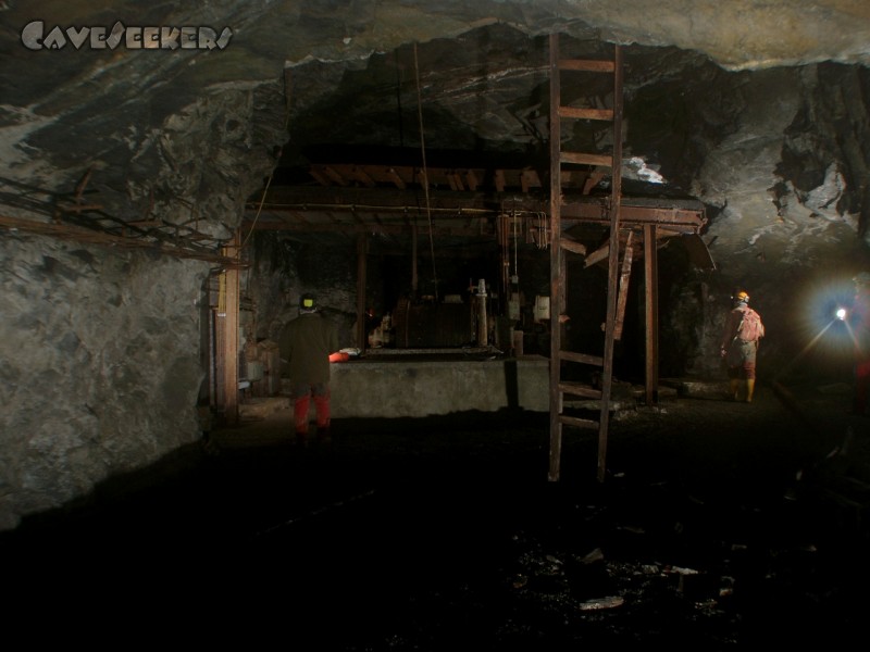 Zinkerzbergwerk Hochsauerland: Maschinenraum Blindschacht I.