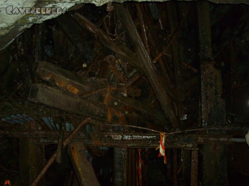 Zinkerzbergwerk Hochsauerland: Mikadohaufen.