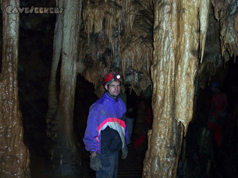 Zoolithenhöhle: Herr Sindel im Glück.